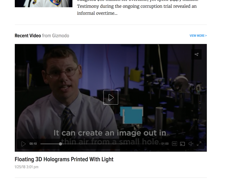 Illustration for article titled Added Recent Video Player to Homepage + Moved down video on Permalinks